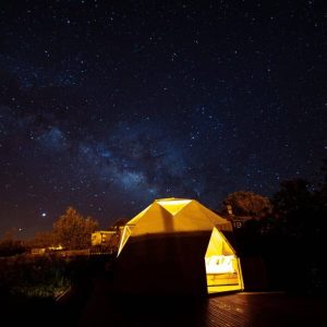 Hotel Burbuja en La Palma vista nocturna